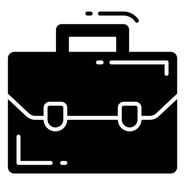 Evrak çantası vektör simgesi. Grafik ve web tasarımı için resim.