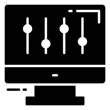 tercihler vektör simgesi. Grafik ve web tasarımı için resim.
