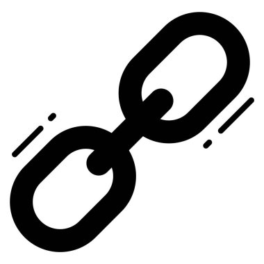 bağlantı vektör simgesi. Grafik ve web tasarımı için resim.