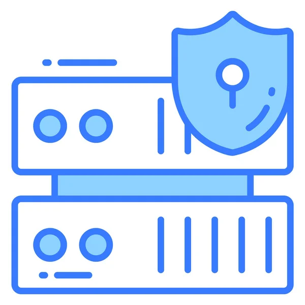 Icono Vector Seguridad Datos Ilustración Para Diseño Gráfico Web — Vector de stock