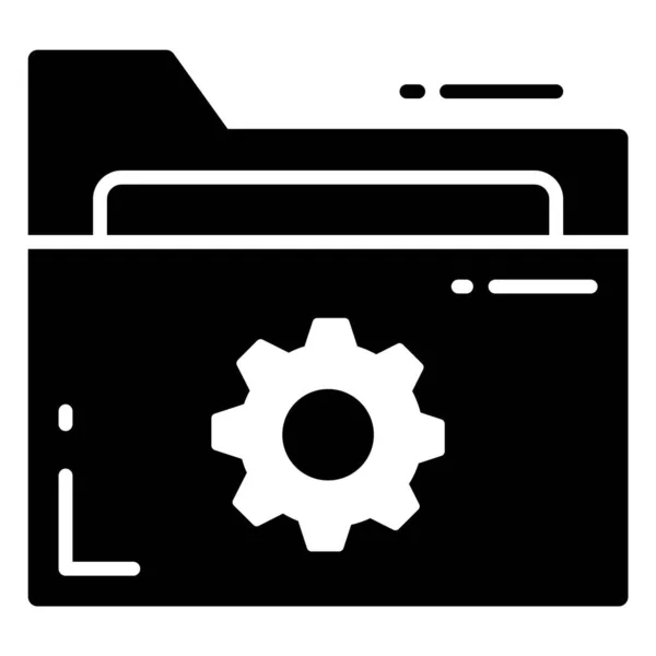 Folder Organizing Vector Icon Illustration Graphic Web Design — Stock Vector