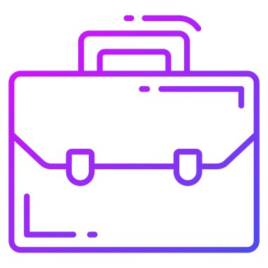 Evrak çantası vektör simgesi. Grafik ve web tasarımı için resim.