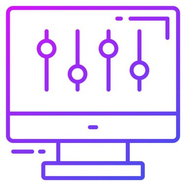 tercihler vektör simgesi. Grafik ve web tasarımı için resim.
