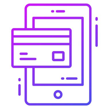 Ödeme vektör simgesi. Grafik ve web tasarımı için resim.