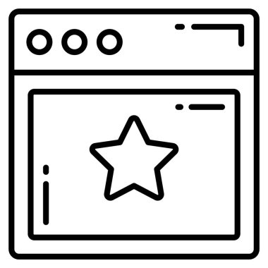 Favori vektör simgesi. Grafik ve web tasarımı için resim.