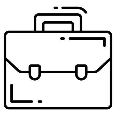 Evrak çantası vektör simgesi. Grafik ve web tasarımı için resim.