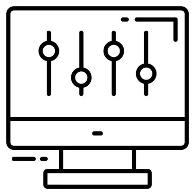 tercihler vektör simgesi. Grafik ve web tasarımı için resim.