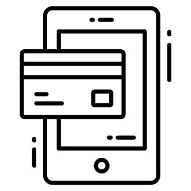 Ödeme vektör simgesi. Grafik ve web tasarımı için resim.