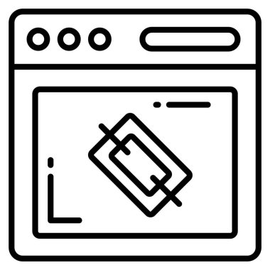 Hiper bağlantı vektör simgesi. Grafik ve web tasarımı için resim.