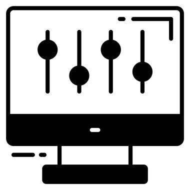 tercihler vektör simgesi. Grafik ve web tasarımı için resim.