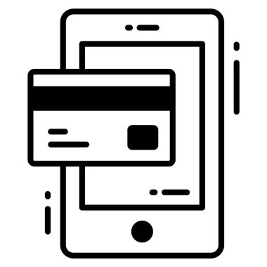 Ödeme vektör simgesi. Grafik ve web tasarımı için resim.