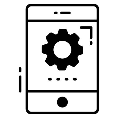 Geliştirme vektör simgesi. Grafik ve web tasarımı için resim.