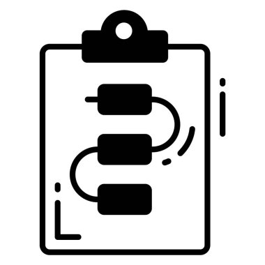 Akış şeması vektör simgesi. Grafik ve web tasarımı için resim.