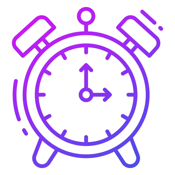 目覚まし時計のベクトルアイコン グラフィックとウェブデザインのためのイラスト — ストックベクタ
