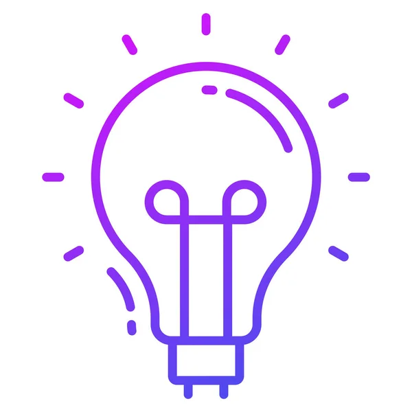 アイデア電球のアイコン グラフィックとウェブデザインのためのイラスト — ストックベクタ
