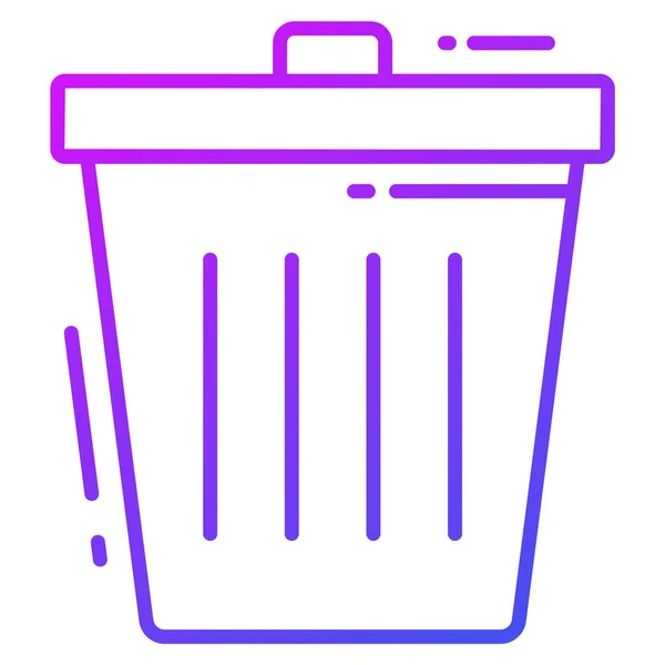 Çöp Kutusu Simgesini Geri Dönüştür Grafik Web Tasarımı Için Resim — Stok Vektör