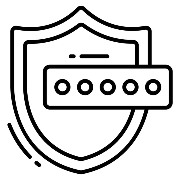Ikona Wektora Tarczy Ilustracja Grafiki Projektowania Stron Internetowych — Wektor stockowy