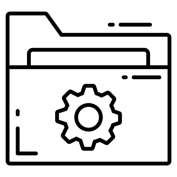 Ícone Vetor Configuração Ilustração Para Design Gráfico Web — Vetor de Stock
