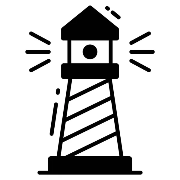 Leuchtturm Vektorsymbol Illustration Für Grafik Und Webdesign — Stockvektor