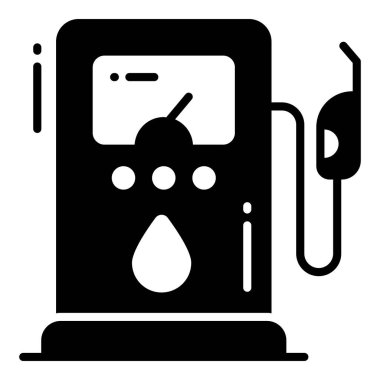 Benzin İstasyonu sembol, harita ve konum simgesi.