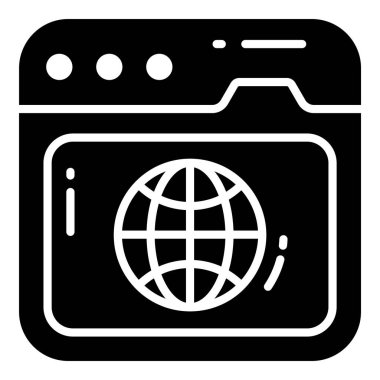 Genel Web simgesi, harita ve konum simgesi.