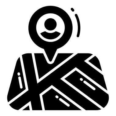 Konum İşaretleyici simgesi, harita ve konum simgesi.