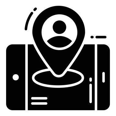 kullanıcı konumu simgesi, harita ve konum simgesi.