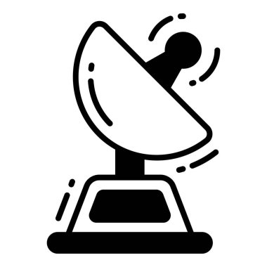 Uydu Çanağı simgesi ile ilgili harita konumu ve navigasyon siyah simgesi. Trafik ve seyahat vektörü simgesi.