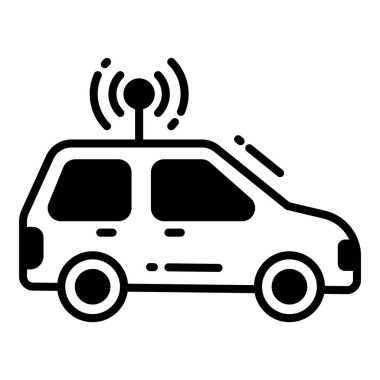 Araba İzleme simgesi ile ilgili harita konumu ve navigasyon siyah simgesi. Trafik ve seyahat vektörü simgesi.