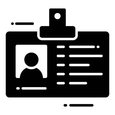 kimlik kartı, koruma ve güvenlik vektör simgeleri siber bilgisayar ağı iş veri teknolojisini ayarladı