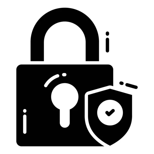 Verrouillage Sécurité Protection Icônes Vectorielles Sécurité Définir Cyber Informatique Réseau — Image vectorielle