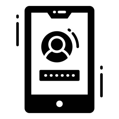 Kullanıcı Giriş, Koruma ve Güvenlik vektör simgeleri siber bilgisayar ağı iş veri teknolojisini ayarladı