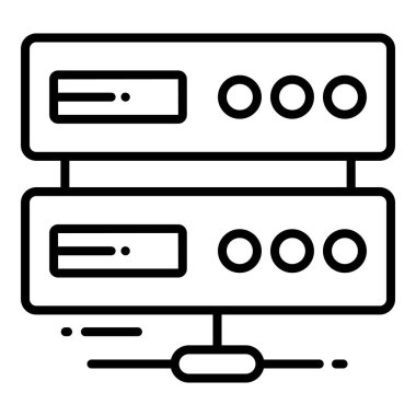 veri tabanı, koruma ve güvenlik vektör simgeleri siber bilgisayar ağı iş veri teknolojisini ayarladı