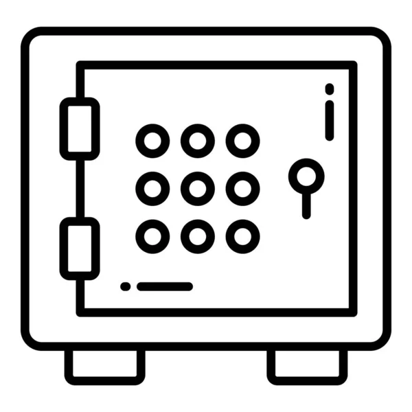 Bezpečný Box Ochrana Zabezpečení Vektorové Ikony Nastavit Kybernetické Počítačové Sítě — Stockový vektor