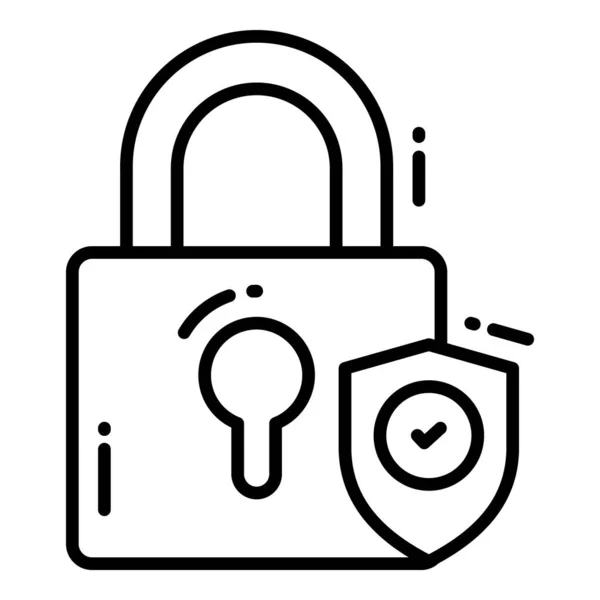 Безпека Блокування Захист Безпека Векторні Піктограми Встановлюють Кіберкомп Ютерну Мережу — стоковий вектор