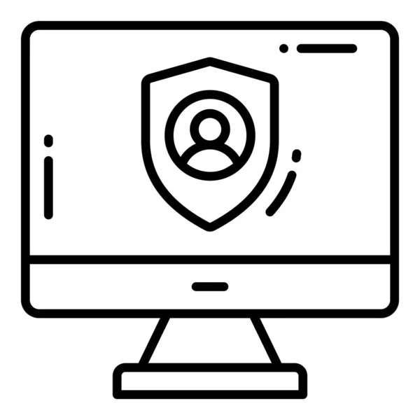 计算机安全 保护和保障向量图标设置网络计算机网络业务数据技术 — 图库矢量图片
