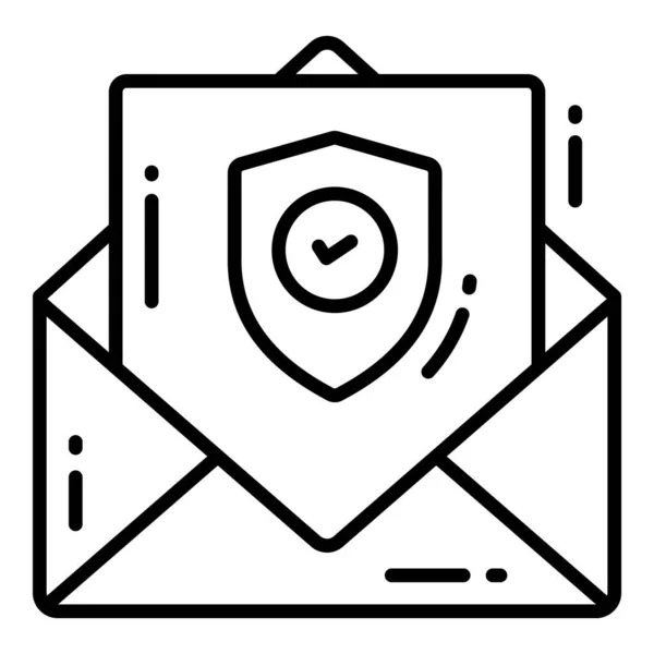 Почта Защита Векторные Значки Безопасности Устанавливают Технологию Бизнес Данных Киберкомпьютерной — стоковый вектор