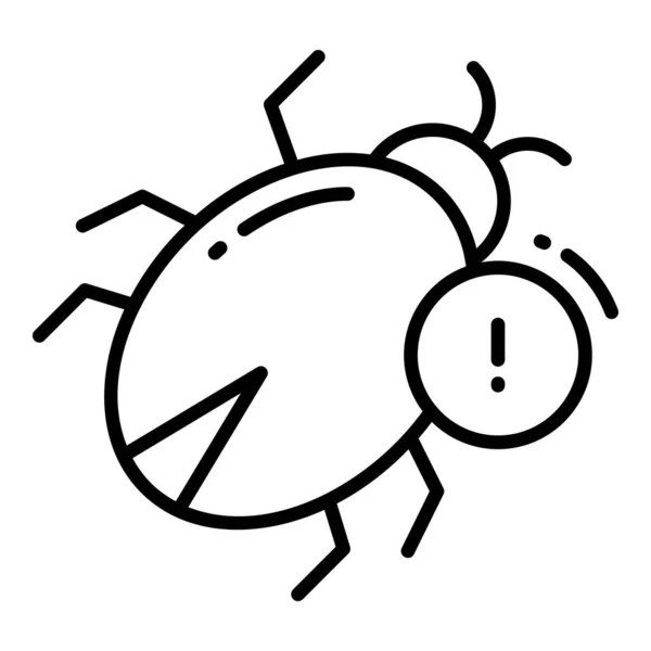 Ειδοποίηση Bug Προστασία Και Την Ασφάλεια Εικονίδια Διάνυσμα Που Κυβερνοδίκτυο — Διανυσματικό Αρχείο