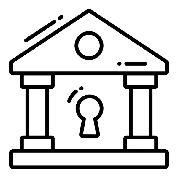 銀行のセキュリティ 保護とセキュリティベクトルのアイコンは サイバーコンピュータネットワークビジネスデータ技術を設定します — ストックベクタ