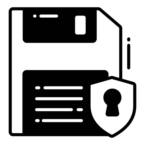 磁盘安全 保护和安保向量图标集网络计算机网络业务数据技术 — 图库矢量图片