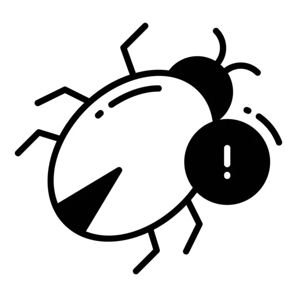 Ειδοποίηση Bug Προστασία Και Την Ασφάλεια Εικονίδια Διάνυσμα Που Κυβερνοδίκτυο — Διανυσματικό Αρχείο