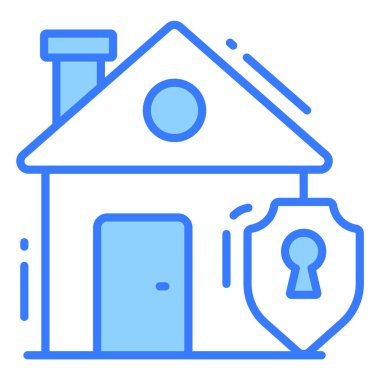 Güvenlik modası simgesi, kabartma biçimi beyaz arkaplanda izole. Web sitenizin tasarımı için sembol, logo, uygulama, UI.