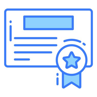 Sertifika trend simgesi, kabartma biçimi beyaz arkaplanda izole. Web sitenizin tasarımı için sembol, logo, uygulama, UI.