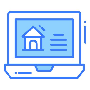 Gayri menkul sitesi moda simgesi, kabartma tarzı beyaz arka planda izole. Web sitenizin tasarımı için sembol, logo, uygulama, UI.