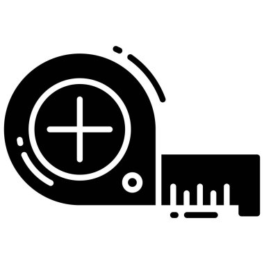 Tap ikonu ölçülüyor, düz stil beyaz arkaplan üzerinde izole. Web sitenizin tasarımı için sembol, logo, uygulama, UI.