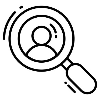 Moda simgesi aranıyor, satır biçimi beyaz arkaplanda izole edildi. Web sitenizin tasarımı için sembol, logo, uygulama, UI.