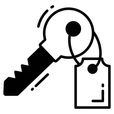 Anahtar modayı simgesi, kabartma biçimi beyaz arkaplanda izole edildi. Web sitenizin tasarımı için sembol, logo, uygulama, UI.