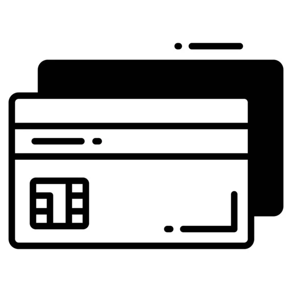 Geldautomaten Trendiges Symbol Glyphen Stil Isoliert Auf Weißem Hintergrund Symbol — Stockvektor