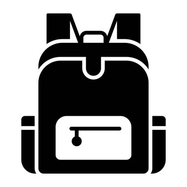 Çanta, okul, sırt çantası Modern konseptler düz tasarım, kaliteli vektör çizimi konsepti. Vektör simgesi.