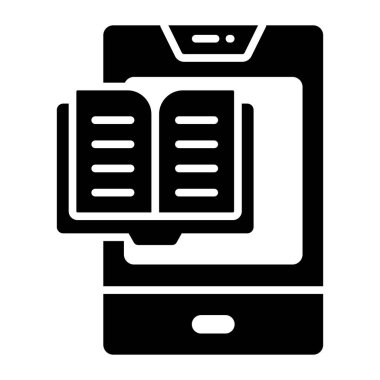 Çevrimiçi kitap, çevrimiçi öğrenme Modern kavramlar düz tasarım, kaliteli vektör illüstrasyon konsepti. Vektör simgesi.